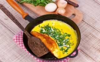 Как приготовить вкусный омлет на сковороде с молоком и мукой, кулинарный рецепт