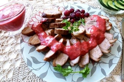 брусничный соус к мясу и птице