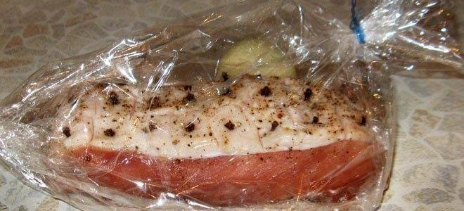 карбонат в рукаве в духовке