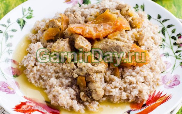 Пшеничная каша с кроликом в мультиварке