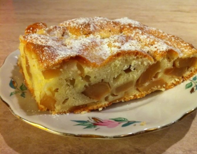 Шарлотка на молоке с яблоками - пошаговые фото в рецепте